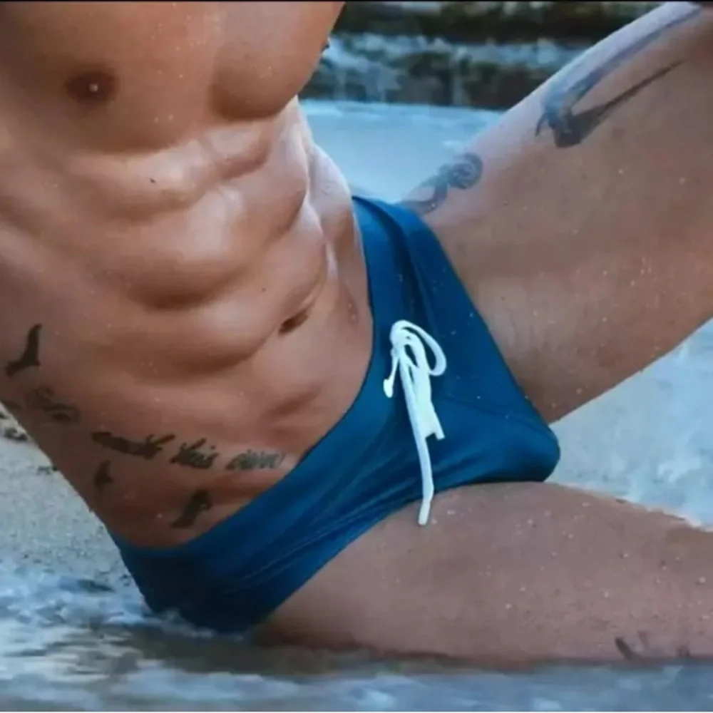 2(X)IST 2xist “Rio” Submerged/Cerulean Blue Swim Brief S/Small Rare - Picture 10 of 10